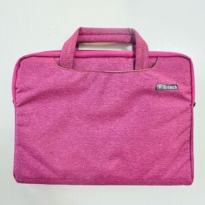 BRINCH Laptop Case Pink Padded Sleeve Bag MacBook Soft Briefcase